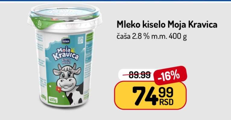 Mleko kiselo Moja Kravica
