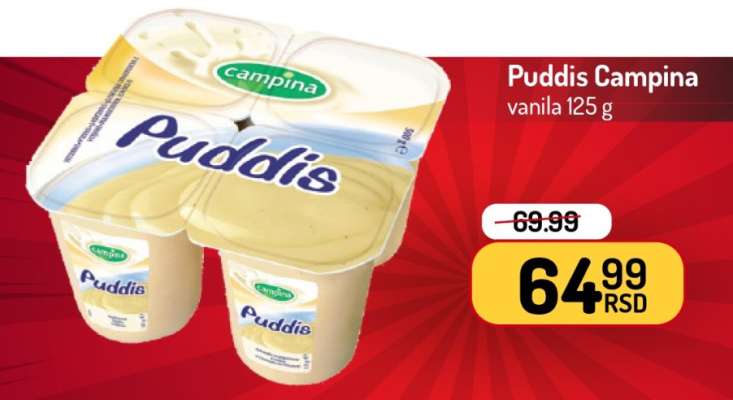 Puddís Campina vanila 125 g