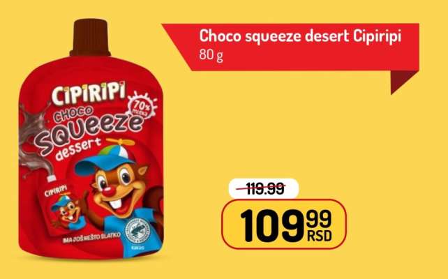 Choco squeeze desert Cipiripi