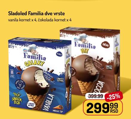 Sladoled Familia dve vrste