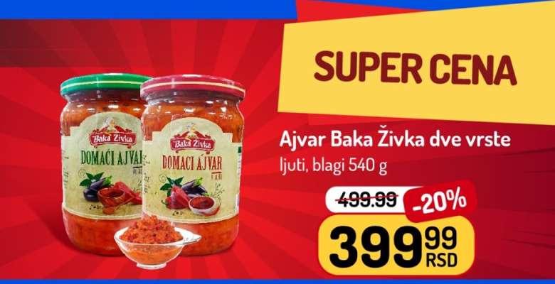 Ajvar Baka Živka dve vrste