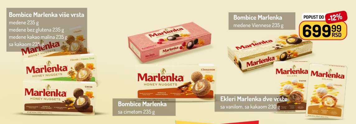 Bombice Marlenka više vrsta