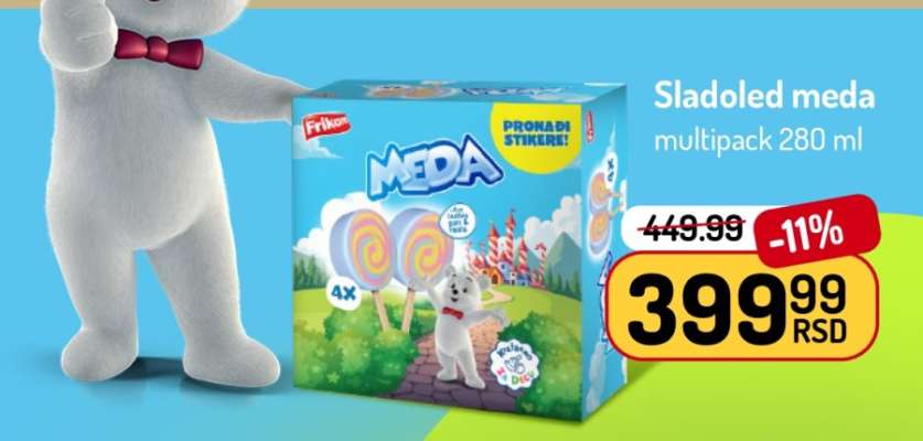 Sladoled meda multipack 280 ml