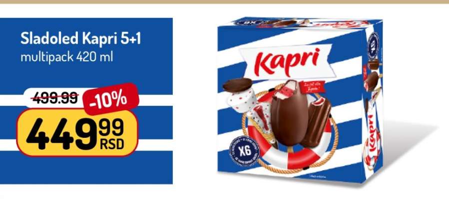 Sladoled Kapri 5+1