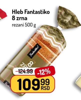 Hleb Fantastiko 8 zrna