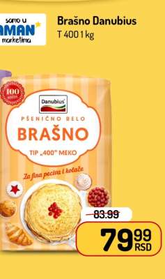 Brašno Danubius T 400 1 kg