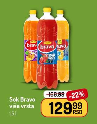Sok Bravo više vrsta