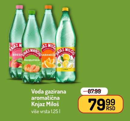 Voda gazirana aromatična Knjaz Miloš