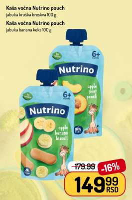 Kaša voćna Nutrino pouch