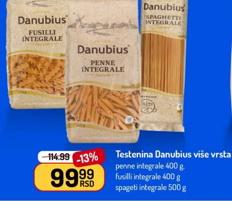Testenina Danubius više vrsta