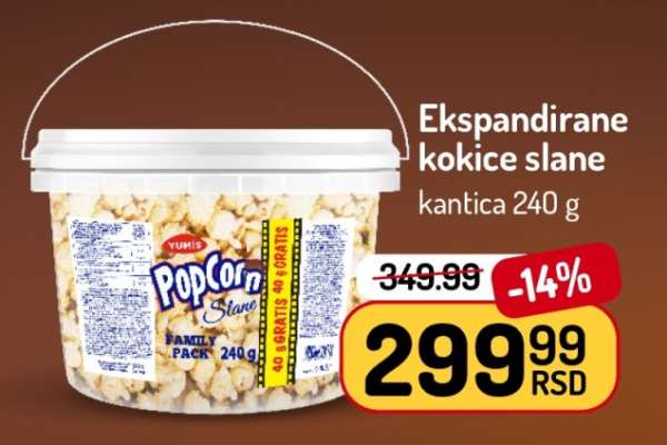 Eksandirane kokice slane