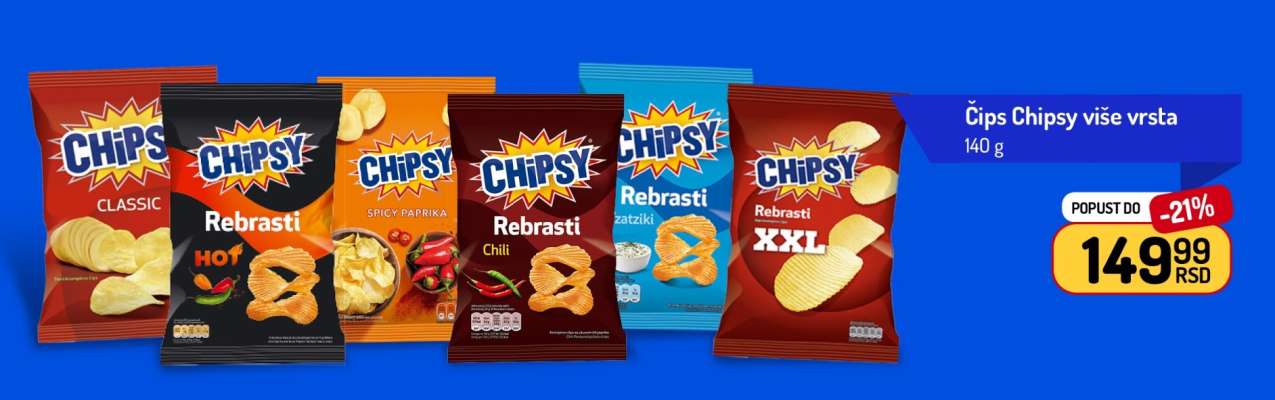 Čips Chipsy više vrsta