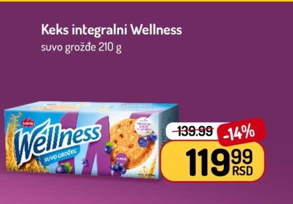 Keks integralni Wellness