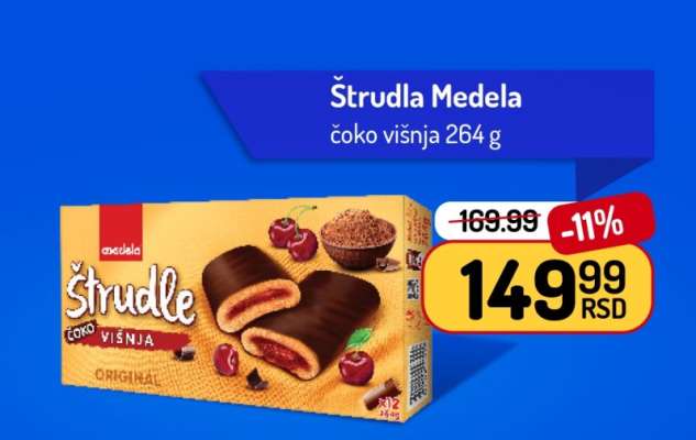 Štrudla Medela čoko višnja 264 g