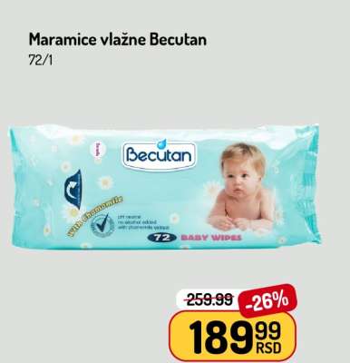 Maramice vlažne Becutan