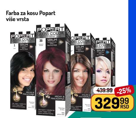 Farba za kosu Popart