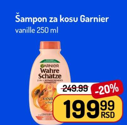 Šampon za kosu Garnier vanille 250 ml