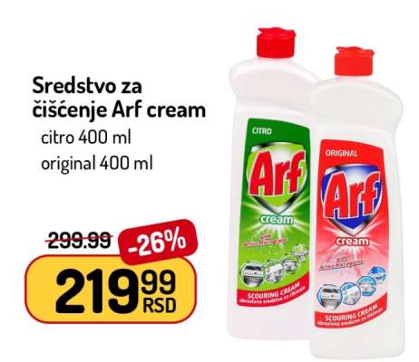 Sredstvo za čišćenje Arf cream