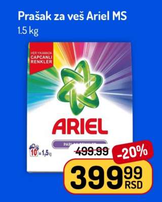 Prašak za veš Ariel ms