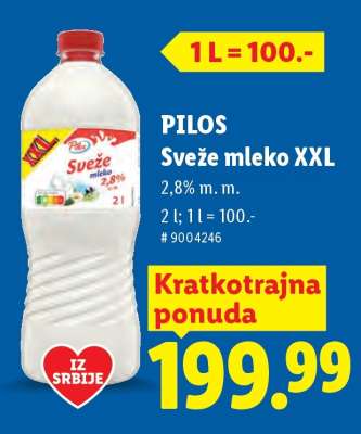 Pilos Sveže mleko XXL