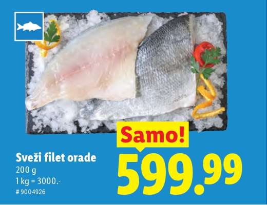 Svěží filet orade