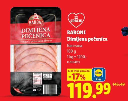 Baroni Dimljena pečenica