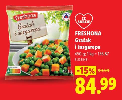 Freshona Grašak i šargarepa
