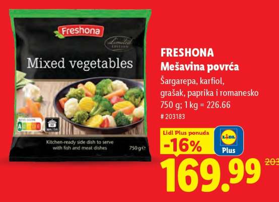 Freshona Mixed Vegetables