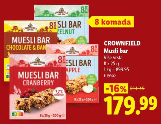 Crownfield Musli bar