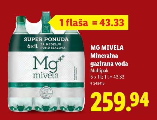 Mg Mivela mineralna gazirana voda