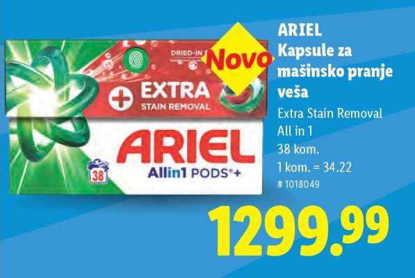 Ariel Kapsule za mašinsko pranje veša