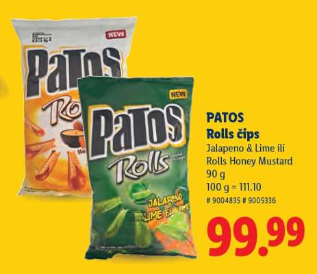PATOS Rolls čips
