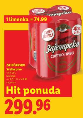 Zaječarsko Svetlo pivo
