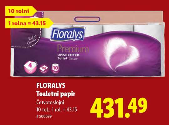 Floralys Toaletni papir