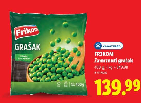 Frikom zamrznuti grašak