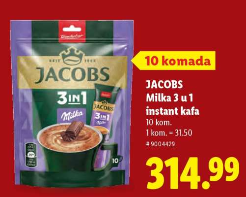 JACOBS Milka 3 u 1 instant kafa