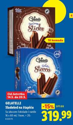 Gelatelli Sladoled na štapiću