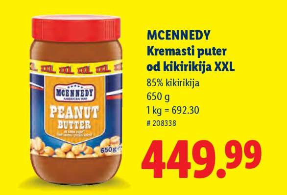 Mcennedy Kremasti puter od kikirikija XXL