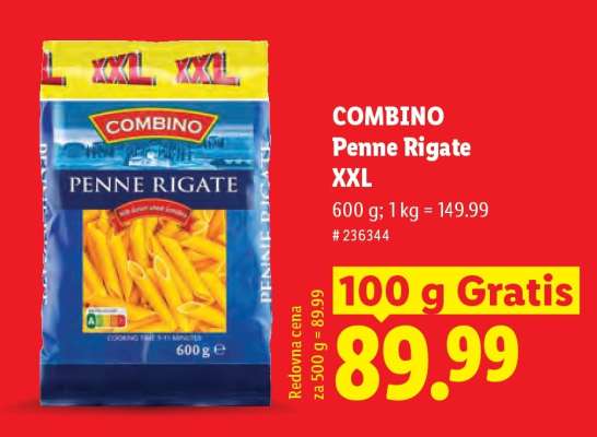 Combino Penne Rigate XXL