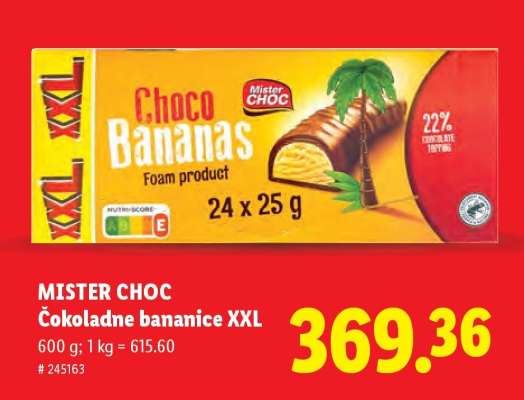 Mister Choc Čokoladne bananice XXL