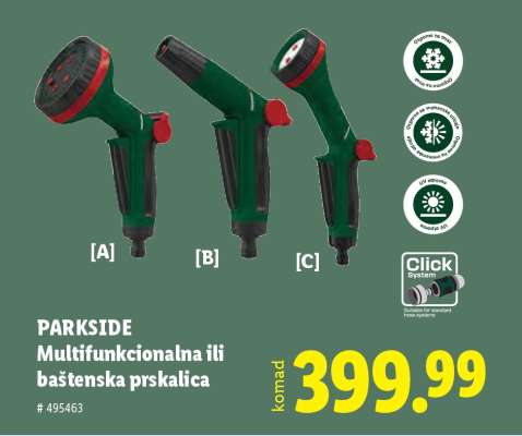 PARKSIDE Multifunkcionalna ili baštenska prskalica