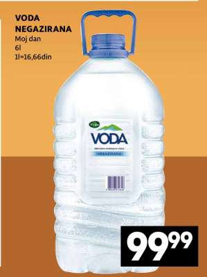VODA NEGAZIRANA