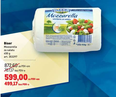 Biser Mozzarella za salatu