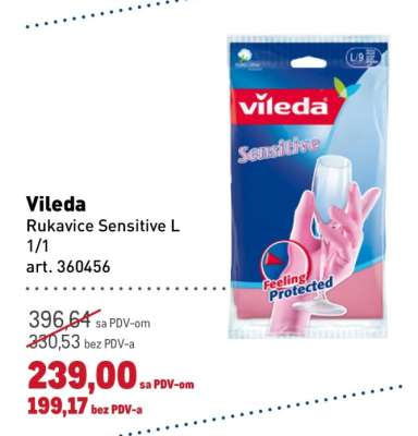 VILEDA Rukavice Sensitive L