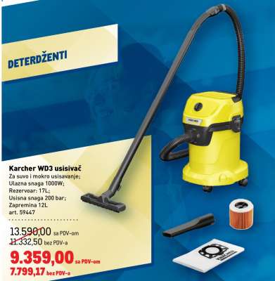 Karcher WD3 usisivač