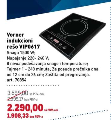 Vorner indukcioni rešo VIP0617