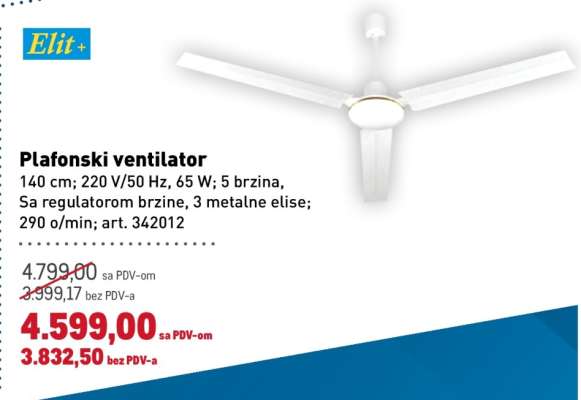 Plafonski ventilator