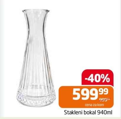 Stakleni bokal 940ml