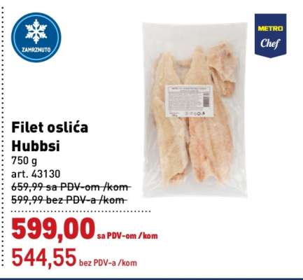 Filet oslića Hubbs