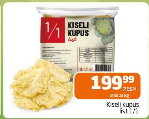 Kiseli kupus list 1/1